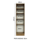 Despensero 60 cm Con Nichos Abiertos Marrón Madesa