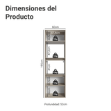 Torre de Cocina para Horno 60 cm 2 Puertas 2 Nichos Sin Patas Nice Crema