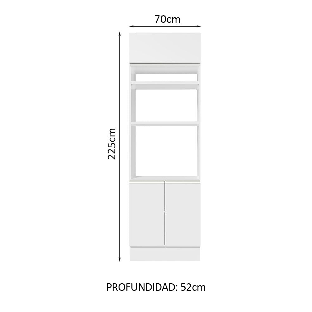 Mueble de cocina para Horno/ microondas Madesa Glamy 70 cm 3 Puertas
