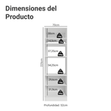 Mueble de cocina para Horno/Microondas 70 cm 3 Puetas Blanco/Crema Vik Madesa