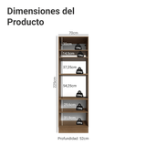 Mueble de cocina para Horno/ microondas 70 cm 3 Puertas Marrón/Verde Vik Madesa
