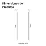 Panel de Cierre Lateral para Cocina 225 x 60cm Blanco Madesa