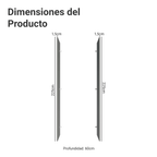 Panel de Cierre Lateral para Cocina 225 x 60 cm Gris Madesa