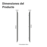 Panel de Cierre Lateral para Cocina 225 x 60cm Gris Madesa