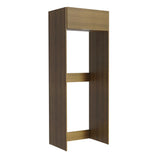 Mueble para Empotrar Heladera 1 Puerta Abatible Marrón Stella Madesa