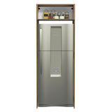 Bajo Mesada Puerta-Refrigerador Madesa Glamy 1 Puerta Rebatible Marrón/Blanco