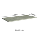 Tapa para Bajo Mesada 120 x 60 cm Madesa Glamy, Lux y Stella Mood