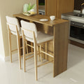 Isla de Cocina con Barra Desayunador 120 cm Marrón Madesa