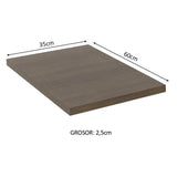 Tapa para Bajo Mesada 35 x 60 cm para Cocinas Madesa Glamy, Lux e Stella Marrón