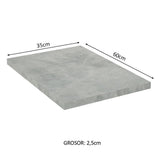 Tapa para Bajo Mesada 35 x 60 cm para Cocinas Madesa Glamy, Lux e Stella Mood