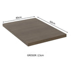 Tapa para Bajo Mesada 60 x 40 cm Marrón Madesa