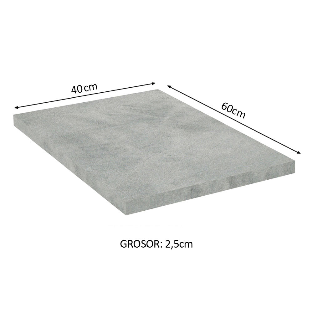 Tapa para Bajo Mesada 60 x 40 cm Gris Madesa