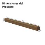 Juego de 2 respaldos de silla tapizados, Marrón