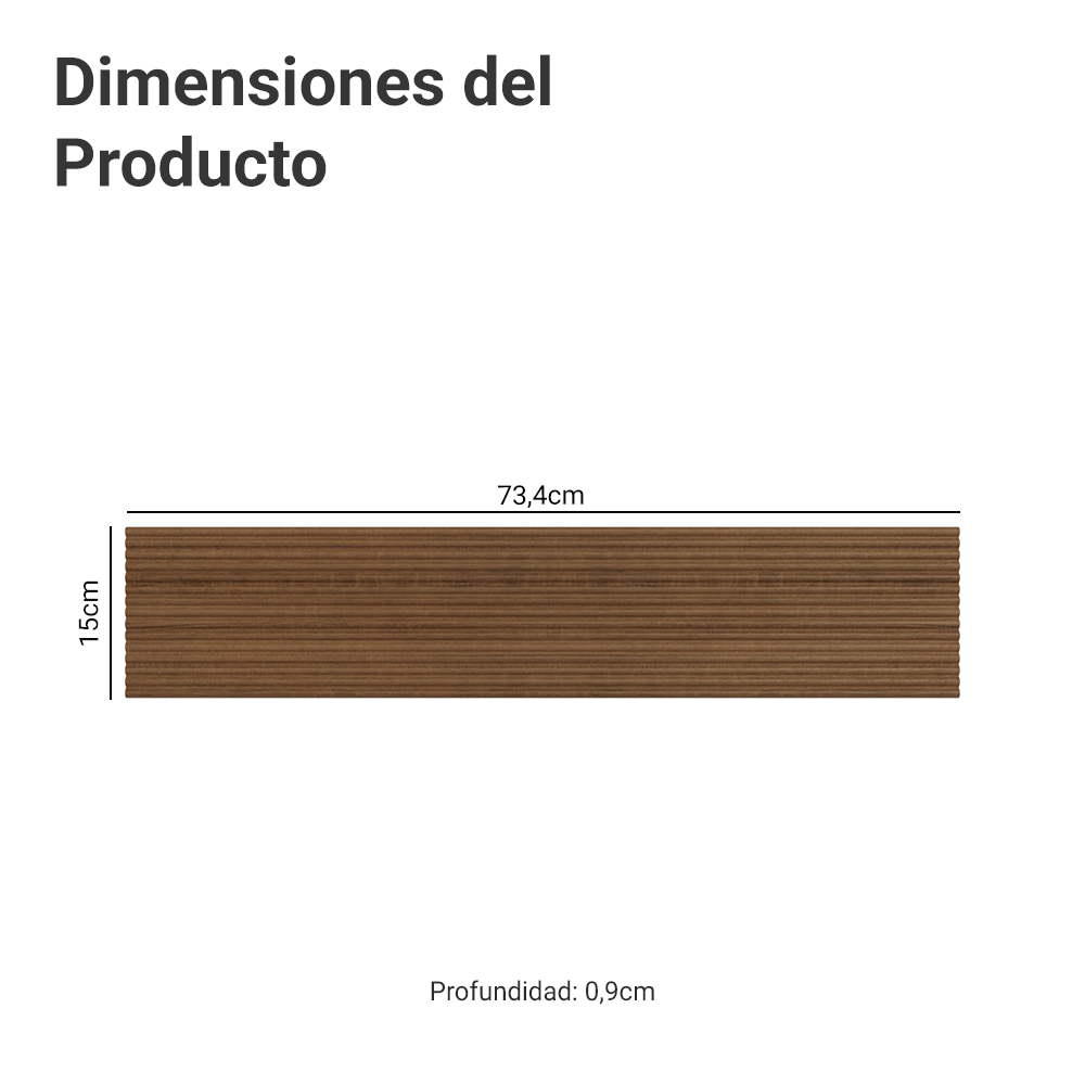 Kit de listones para Placard Marrón Malta Madesa