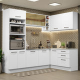 Combo completo de Cocina Esquinera 399cm Agata Madesa 01 Blanco