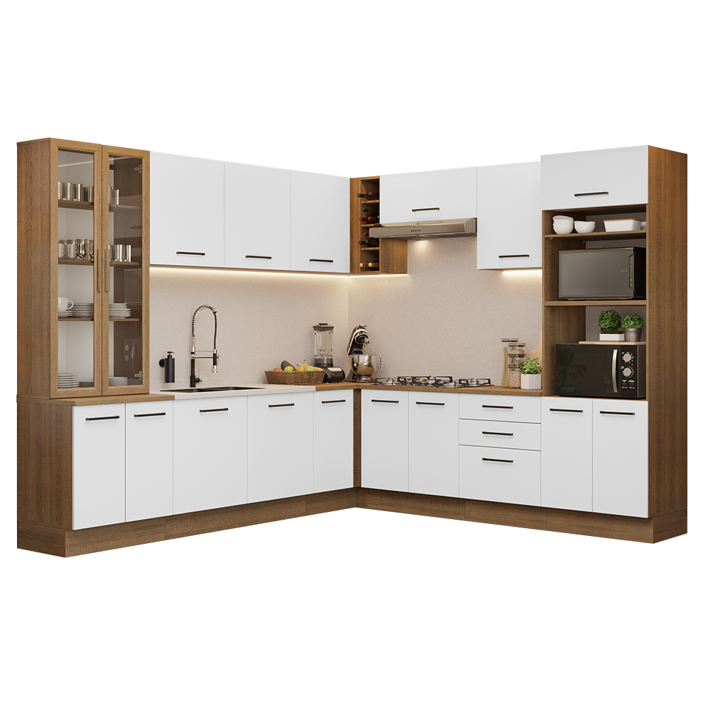 Combo completo de Cocina Esquinera Madesa Agata 549cm MB 01