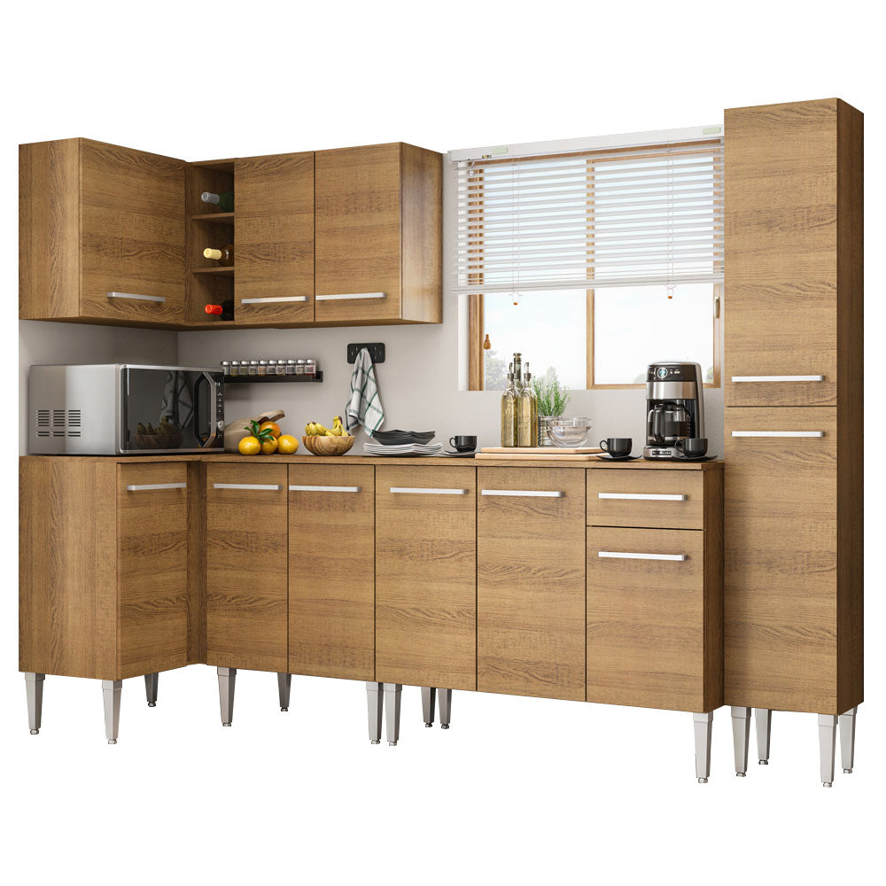 Combo completo de Cocina Esquinera 325cm Emilly Water Madesa 02