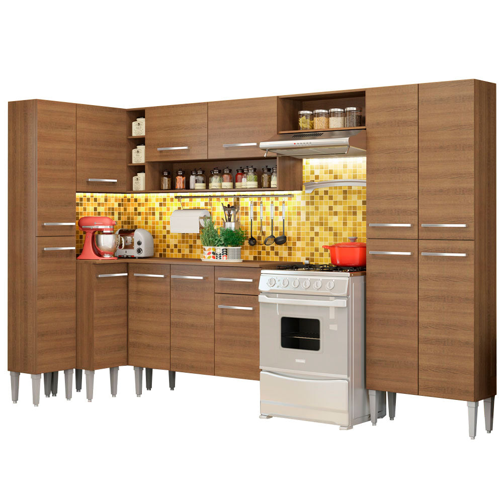 Combo completo de Cocina Esquinera 385cm Emilly Love Madesa 01