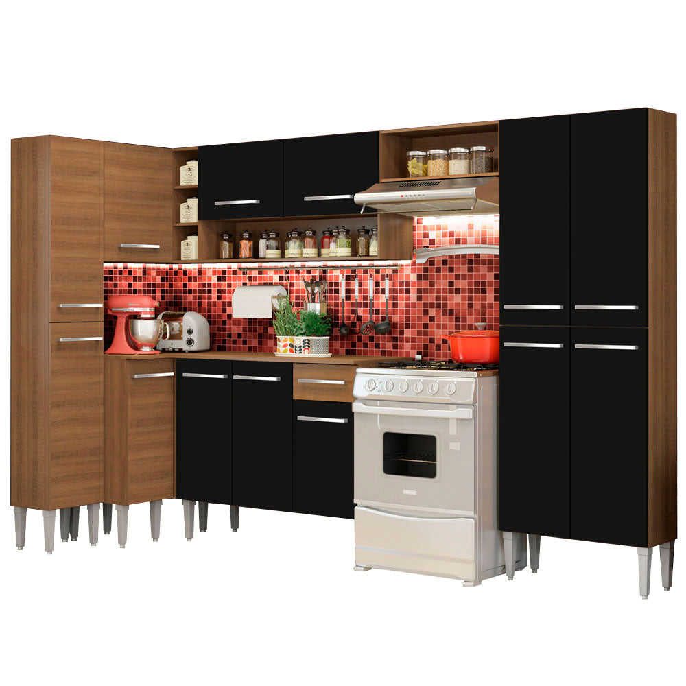 Combo completo de Cocina Esquinera 385cm Emilly Love Madesa 01