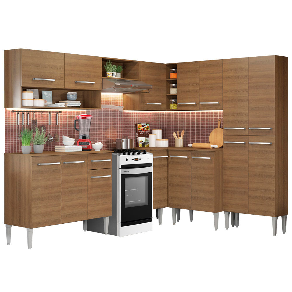 Combo completo de Cocina Esquinera Madesa 417cm Emilly Ice 01