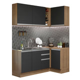 Combo completo de Cocina Esquinera Madesa Glamy 269cm MN 01