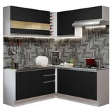 Combo completo de Cocina Esquinera Madesa Glamy 349cm BN 01