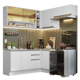 Combo completo de Cocina Esquinera 349cm Glamy Madesa 06