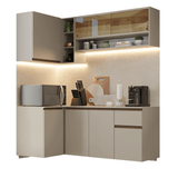 Combo de Cocina Esquinero 265 cm Sin Patas Nice Crema 04