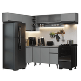 Combo completo de Cocina Esquinera 405cm Gris Nice Madesa 05