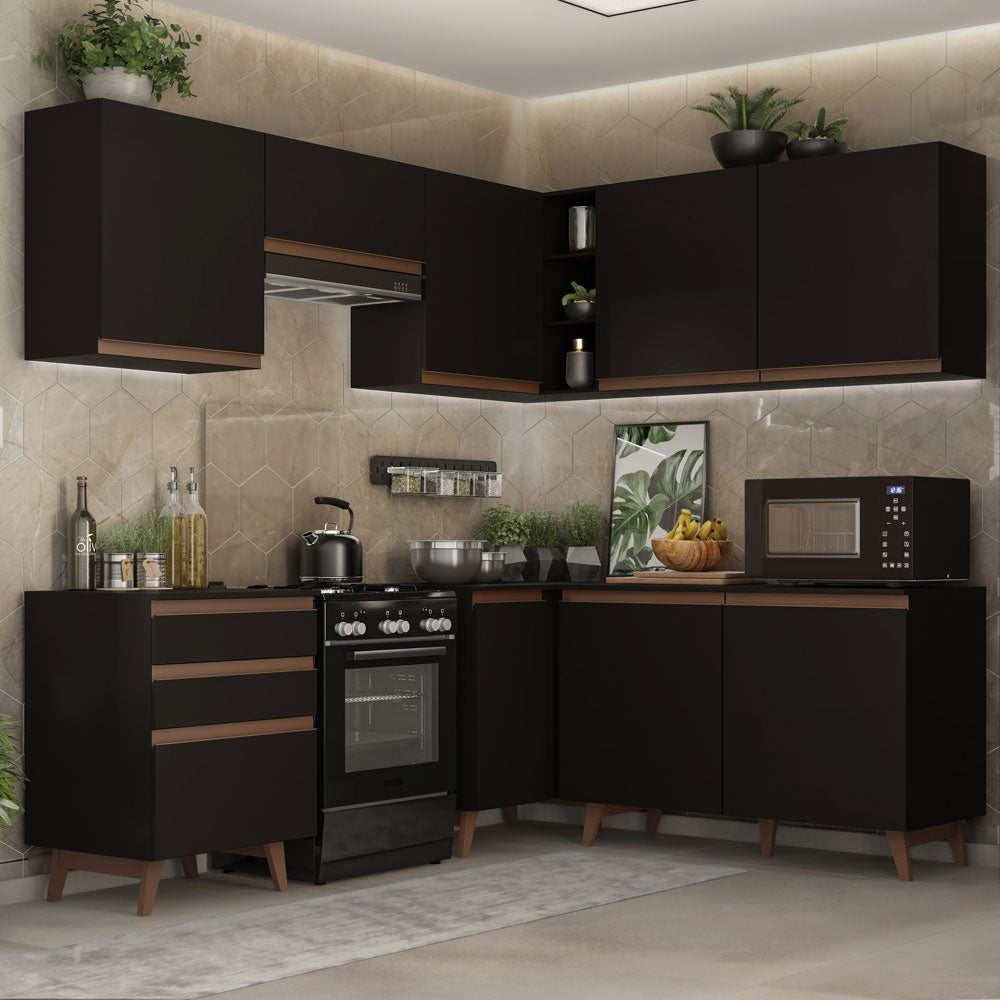 Combo completo de Cocina Esquinera Madesa Reims 392cm NN 01