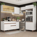Combo completo de Cocina Esquinera 402 cm 10 Puertas 1 Cajón Blanco Reims Madesa 02
