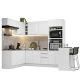 Combo Completo de Cocina Esquinera 489 cm Blanco Stella Madesa