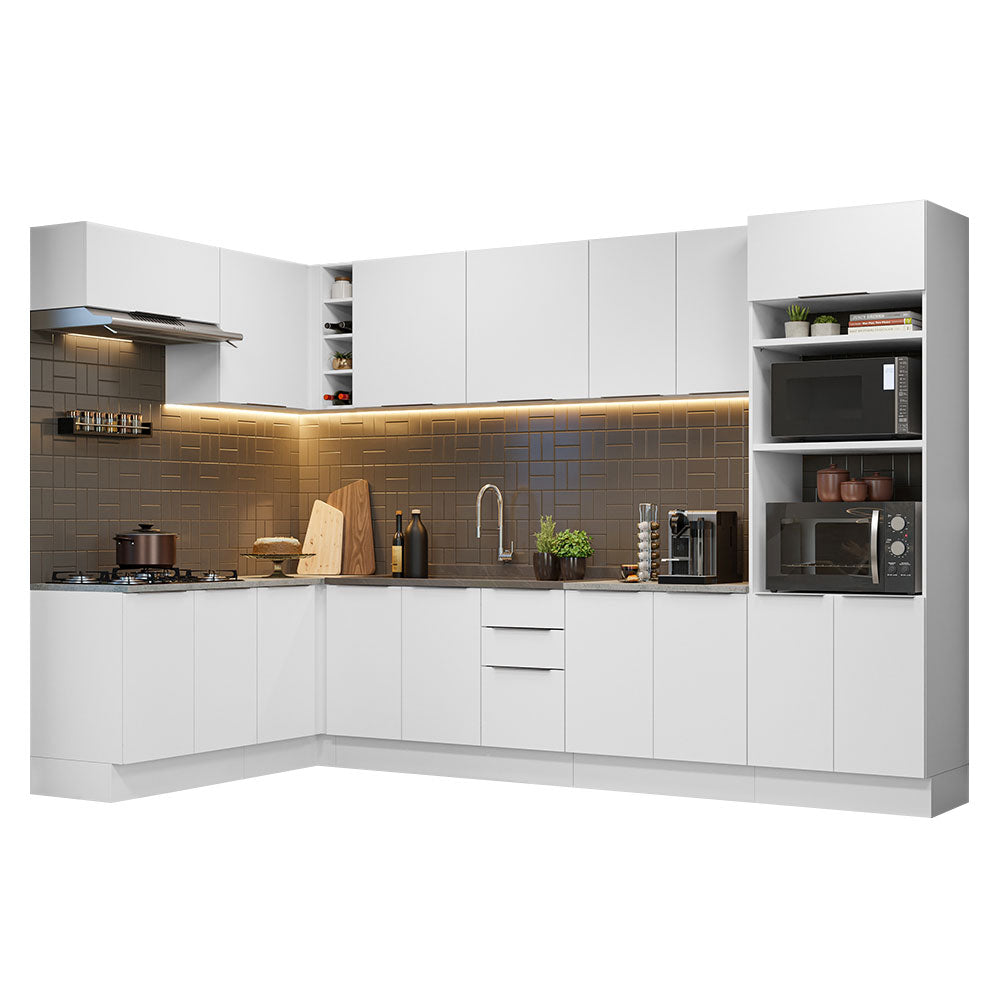 Combo Completo de Cocina Esquinera 499 cm Blanco Stella Madesa 01