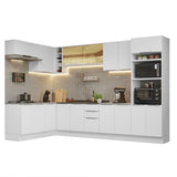 Combo Completo de Cocina Esquinera 499 cm Blanco Stella Madesa 03