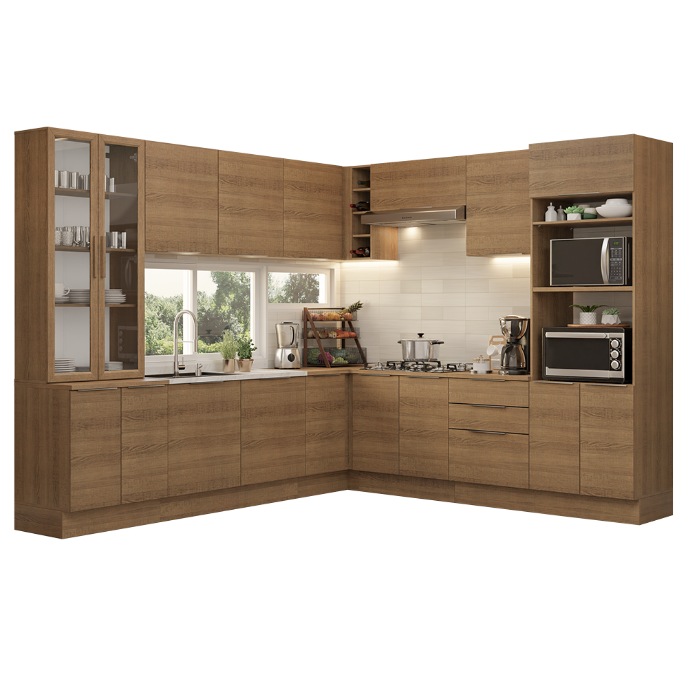 Combo completo de Cocina Esquinera Madesa Stella 549cm MM 01