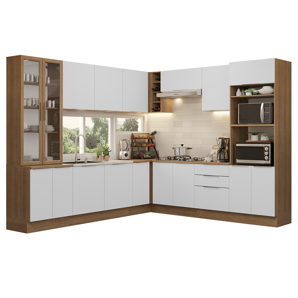 Combo completo de Cocina Esquinera Madesa Stella 549cm MB 01