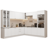 Combo completo de Cocina Esquinero 549 cm Blanco Vik Madesa 01