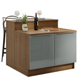 Isla de Cocina con Tapa y bajo mesada Madesa Glamy 120cm MG