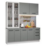 Combo completo de Cocina con Cristalero Madesa Agata BB 01