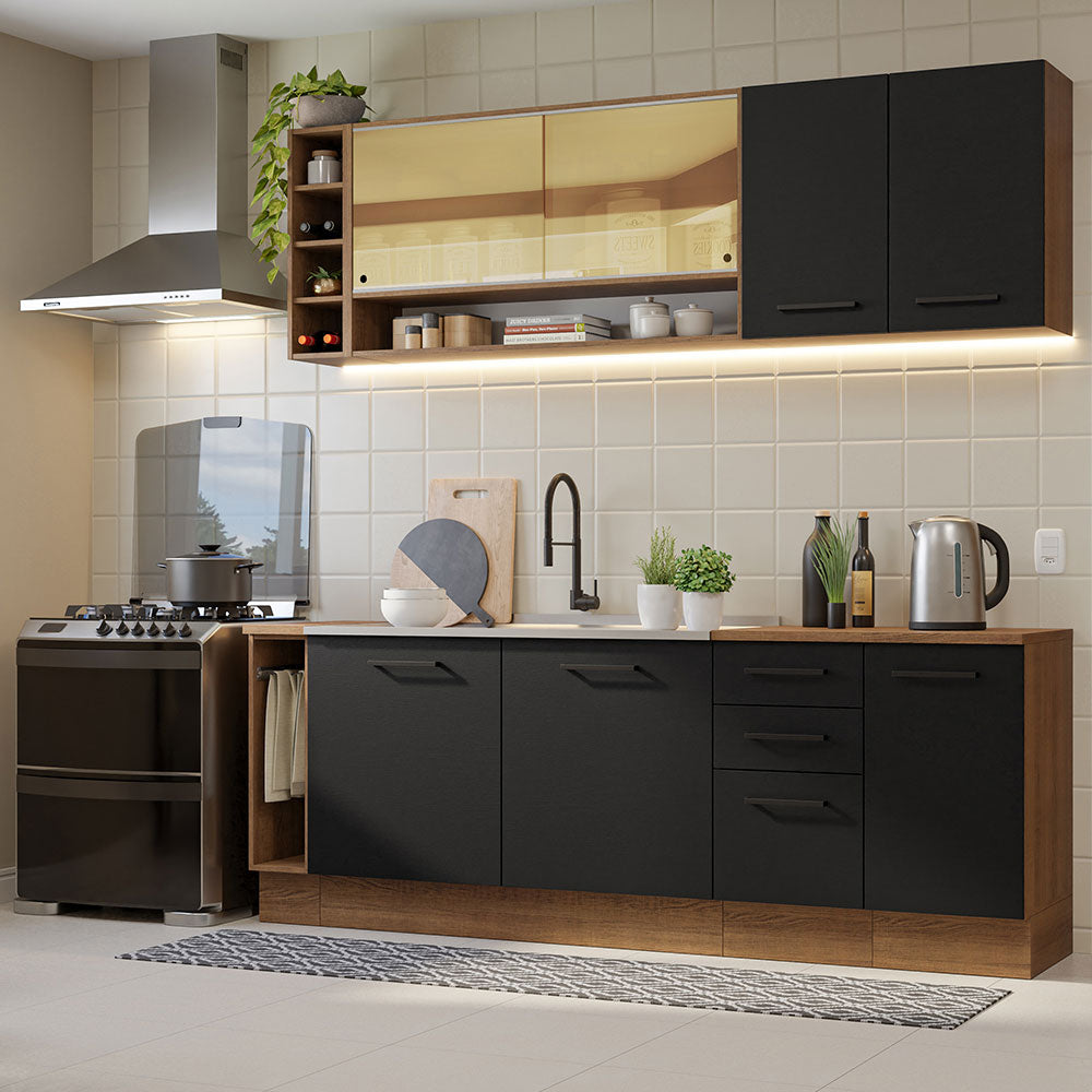 Combo completo de Cocina Madesa Agata 220cm MN 01