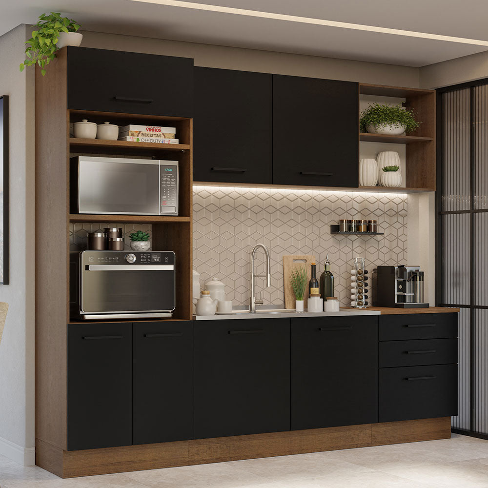 Combo completo de Cocina Madesa Agata 250cm MN 01