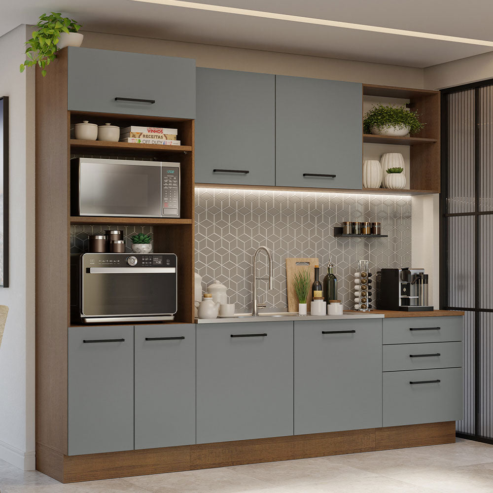Combo completo de Cocina Madesa Agata 250cm MG 01