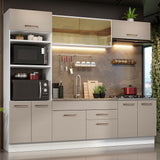 Combo de Cocina 270 cm Agata Blanco/Crema 03