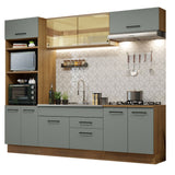 Combo completo de Cocina 270cm Marrón/Gris Agata 03