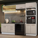 Combo completo de Cocina 270cm Blanco/Crema Agata Madesa 05