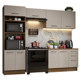 Combo de Cocina 270 cm Agata Marrón/Crema 07