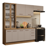 Combo completo de Cocina con Cristalero 270 cm Madesa Agata MN