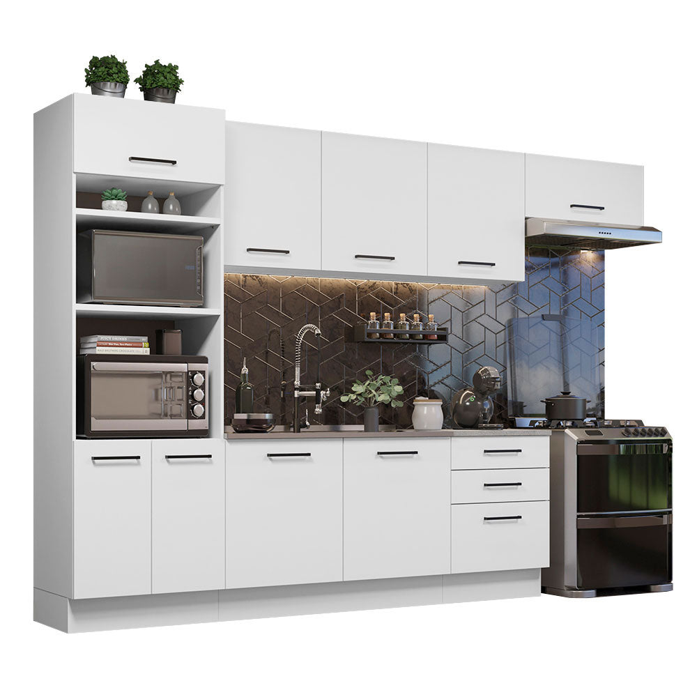 Combo completo de Cocina 330cm Agata Madesa 01 Blanco