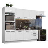 Combo completo de Cocina 330cm Agata Madesa 01 Blanco
