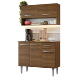 Cocina Compacta 105 cm Emilly Marrón 03